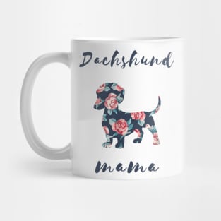 Dachshund Mama Floral Pattern Mug